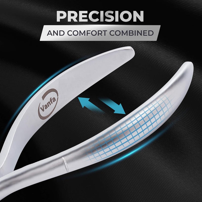 Vanfa Cuticle Nippers, Cuticle Trimmer, Professional Cuticle Cutter - Extremely Sharp - Stainless Steel - Square Head - Single Spring - VF05 Box Jaw #14 (Pack of 1) - Image 3